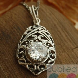 ARCONA - srebrny wisiorek z kryształem Swarovskiego