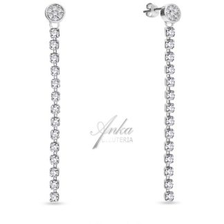 Kolczyki brillante srebro z kryształami swarovski certyfikat