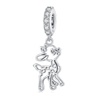 Jelonek Bambi charms zawieszka srebro 925 beads