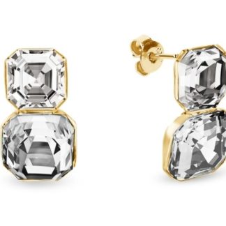 Kolczyki pozłacane  imperial duo cristal
