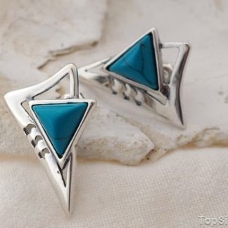 VIVOLI - srebrne kolczyki z turkusem