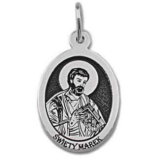 Medalik srebrny z wizerunkiem sw. Marka MED-MAREK-01