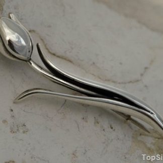 TULIPAN - srebrna broszka na prezent
