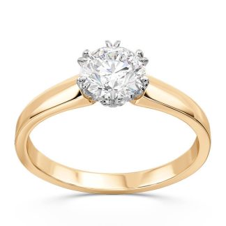 Pierścionek ze złota z brylantem 0,80ct G/Si1, BP-2180ZB