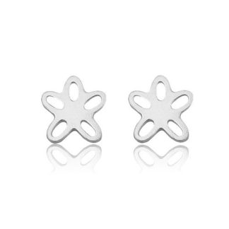 Srebrne kolczyki kwiatuszki