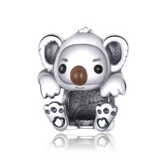 Miś koala srebrny charms koralik beads srebro 925