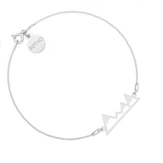 Srebrna bransoletka z górami