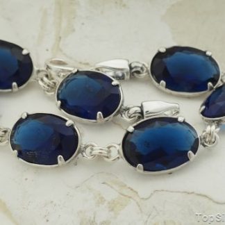 KRABI - srebrna bransoletka z szafirem