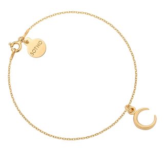 Złota bransoletka z księżycem