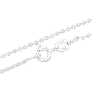 Srebrny Łańcuszek Splot Rollo - 45 cm