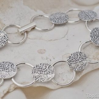 MEDIOLAN - srebrna bransoletka bez kamieni