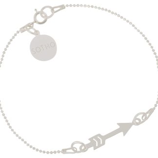 Srebrna bransoletka ze strzałką