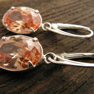 IVON - srebrne kolczyki z topazem złocistym