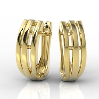 Kolczyki z żółtego złota BPK-29Z