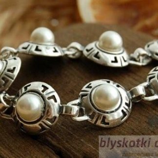 DORIA - srebrna bransoletka bransoletka z perłą