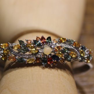 Bransoleta szafiry Songea opal