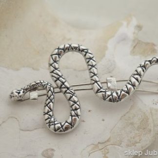 WĄŻ - snake srebrna spinka do włosów