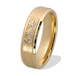 Obrączka z żółtego złota ŁN-23Z-light-k