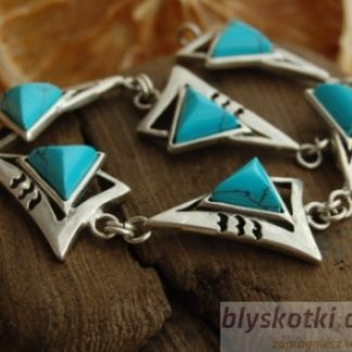 VIVOLI - srebrna bransoletka z turkusem