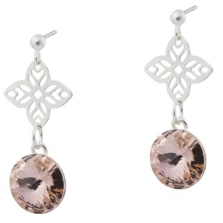Orientalne kolczyki z rozetami Vintage Rose SWAROVSKI® ELEMENTS