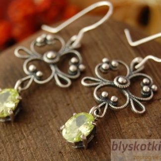 SURI - srebrne kolczyki z cytrynem