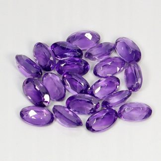 Ametysty kamienie naturalne 19 sztuk IF-VVS 4.13ct