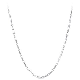 Srebrny naszyjnik Figaro do zawieszek charms 45cm