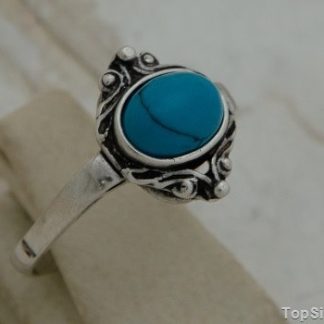 ALLBLUE - srebrny pierścionek z turkusem