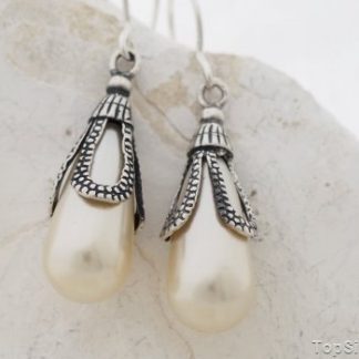 RZYMSKIE SOPLE - kolczyki z perłami