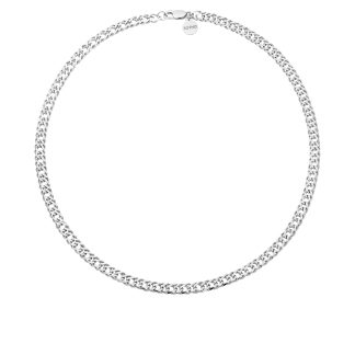 Srebrny masywny łańcuch : Długość - 38 cm