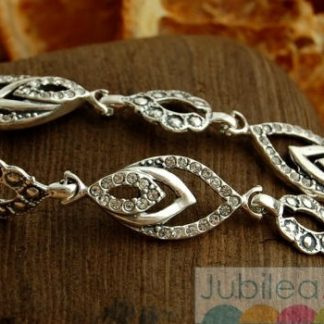 PŁOMYK - srebrna bransoletka z cyrkoniami