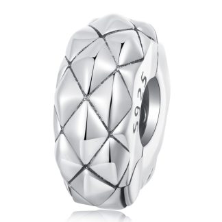 Spinka w romby stoper srebrny charms beads srebro 925