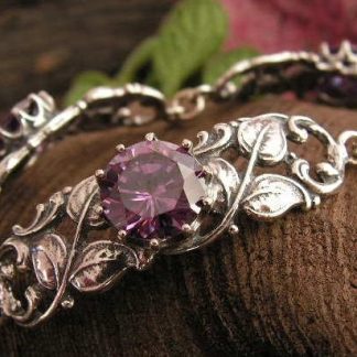 MAREMM - srebrna bransoletka z ametystem