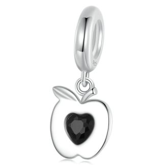 Zatrute jabłko srebrna zawieszka charms srebro 925