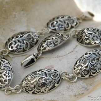 SANTORO - srebrna ażurowa bransoletka