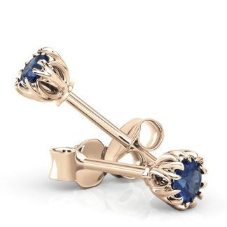 Kolczyki z różowego złota z szafirami BPK-2120P