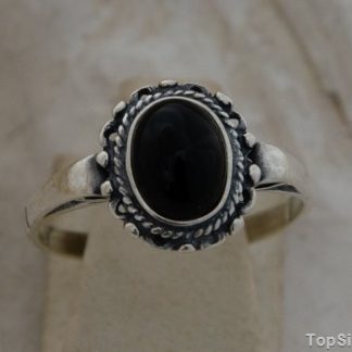 KERMA - srebrny pierścionek z onyksem