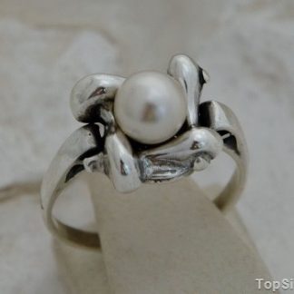 EVORA - srebrny pierścionek z perłami