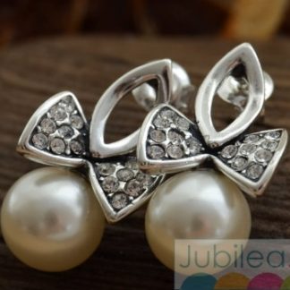 BRABANTIA 2 - srebrne kolczyki z perłami