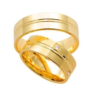 Obrączka z żółtego złota ŁS-05Z-light-k