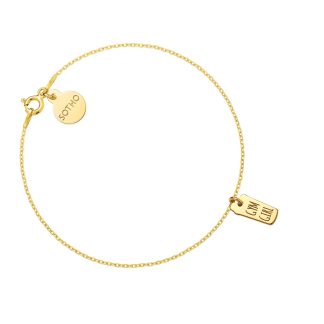 Złota bransoletka shaker GYM GIRL