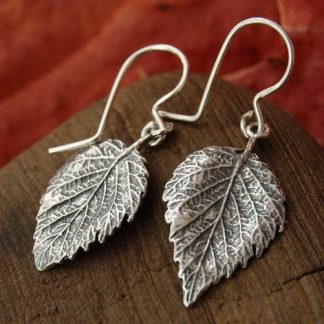 LISTKI - srebrne kolczyki