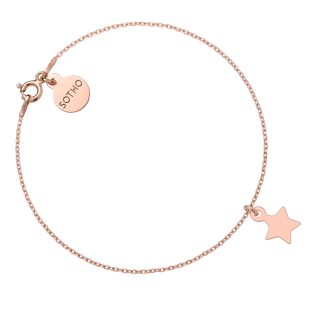 Bransoletka z różowego złota z gwiazdką