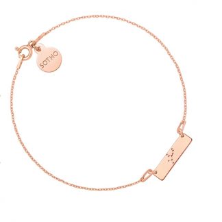 Bransoletka z konstelacją Panny z różowego złota