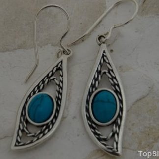 OSPINA - srebrne kolczyki z turkusem