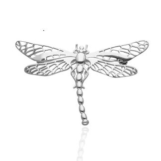 Broszka srebrna ważka