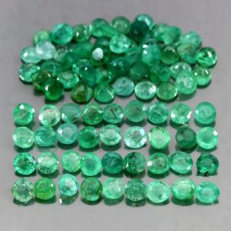 Szmaragdy kamienie naturalne 5.45ct 62 sztuki