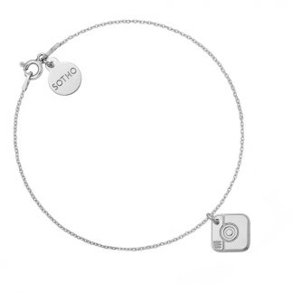 Srebrna bransoletka z aparatem