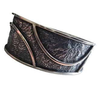 Bransoletka srebrna oksydowana  -  - rozm. m