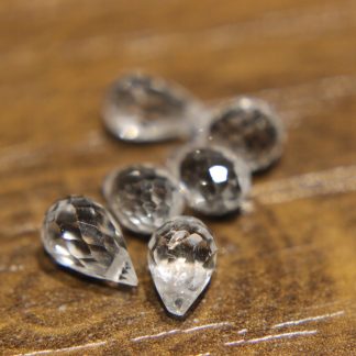 Topazy białe kamienie naturalne 7.0ct 6szt